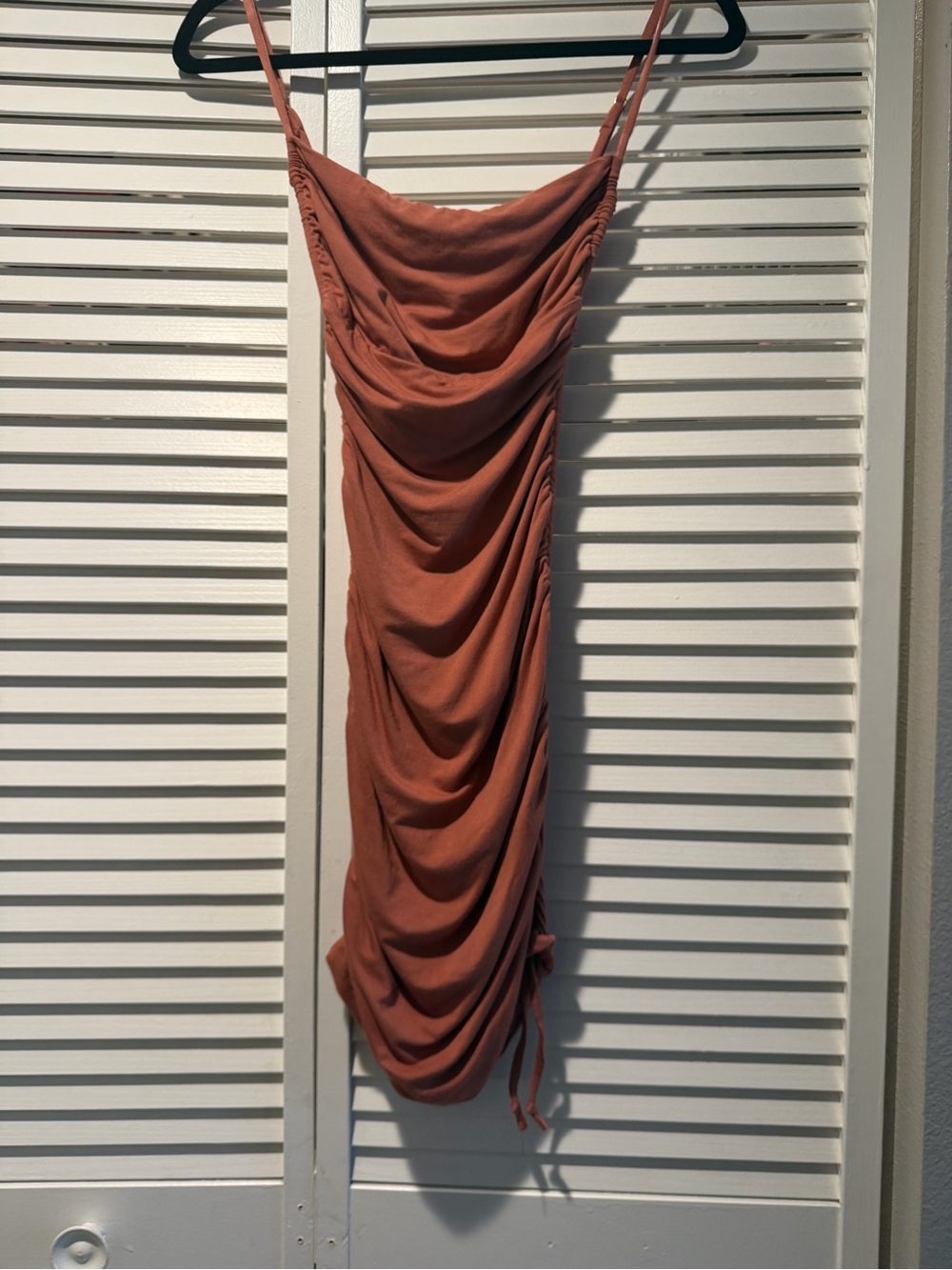 RUMER Paige Jersey Ruched Mini Dress